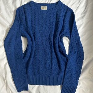 St. John's Bay Royal Blue Cable Knit Sweater